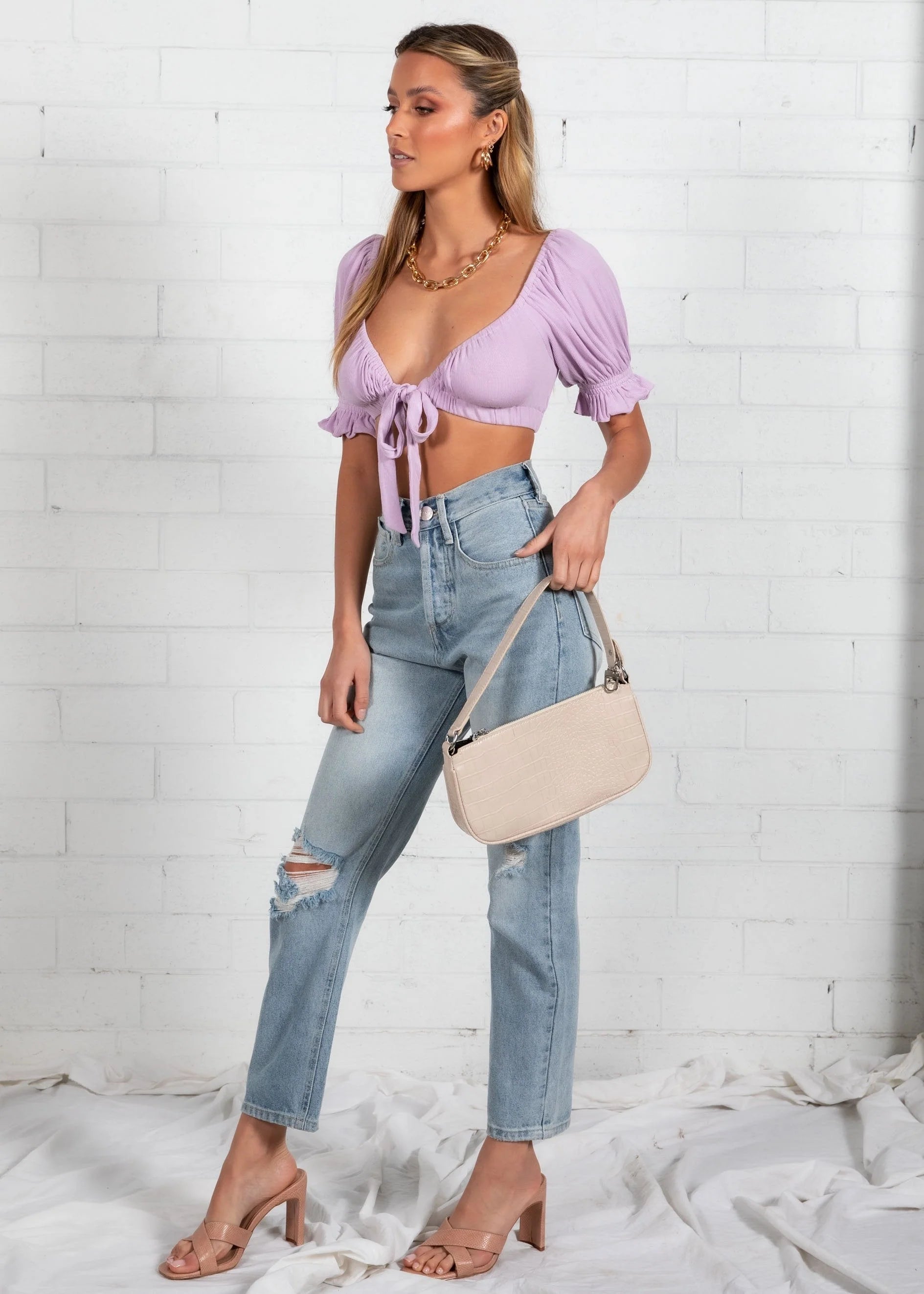 Bella Crop - Lilac