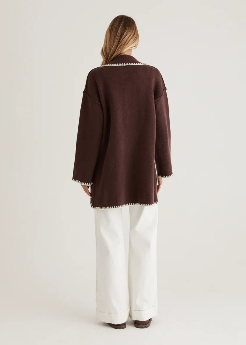 Harlo Cardigan - Espresso
