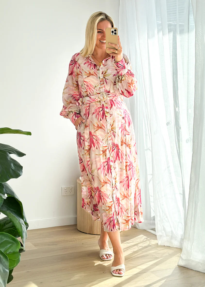 Adria Maxi Dress - Plum Floral