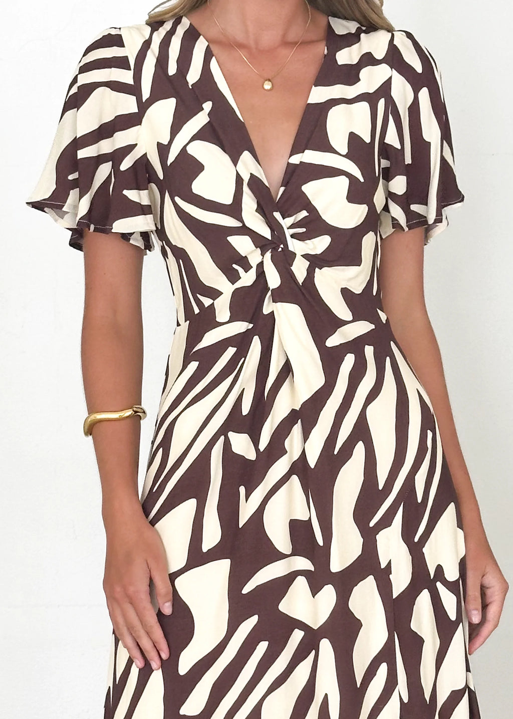 Tamsen Maxi Dress - Choc Vanilla