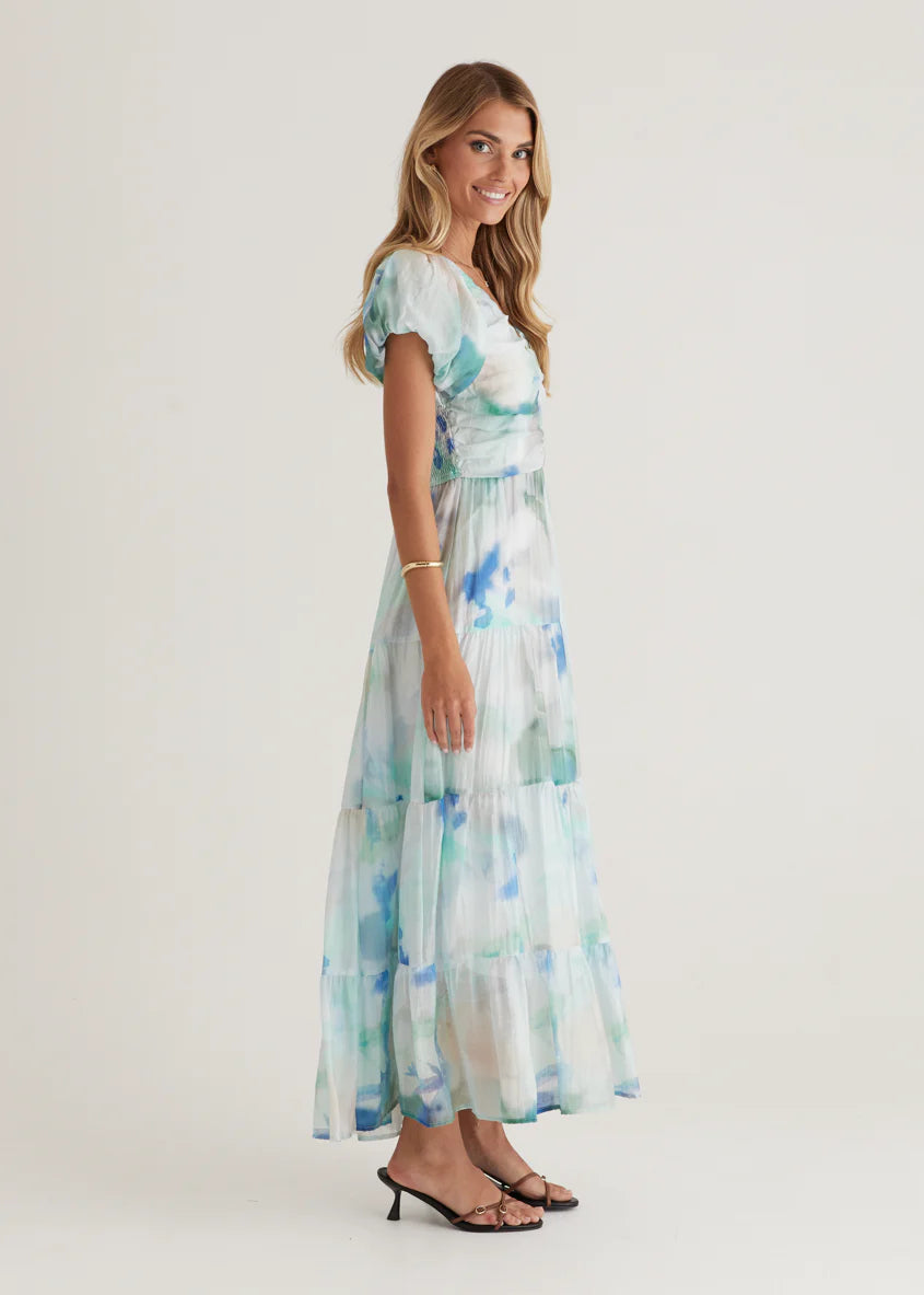 Sahnee Maxi Dress - Mint Haze