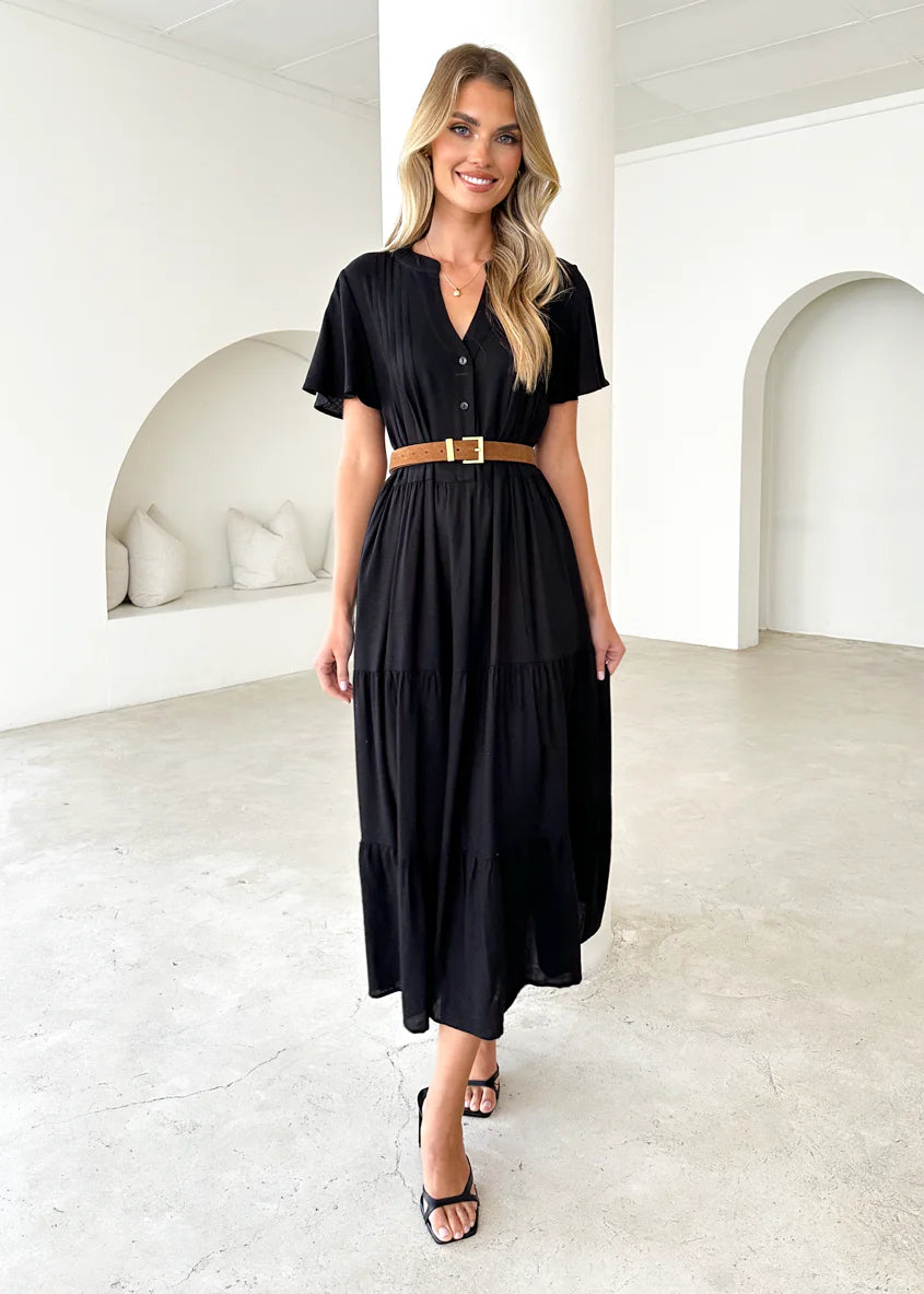 Niaomi Maxi Dress - Black