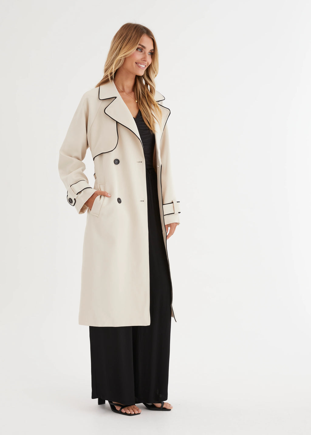 Lyssa Trench Coat - Beige