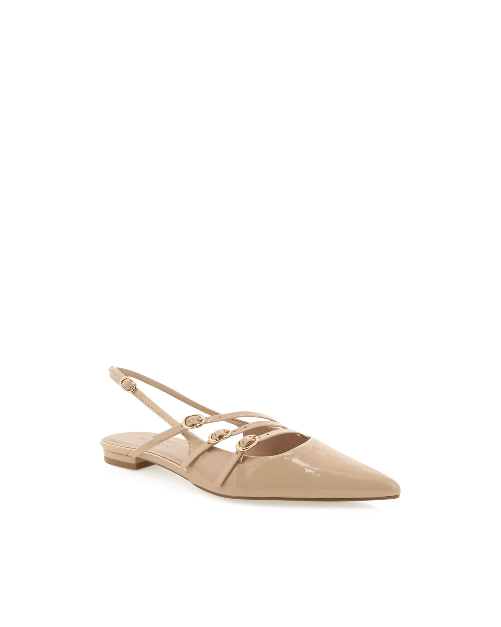 Hettie Flats - Beige Patent