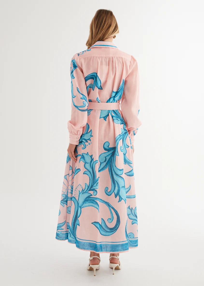 Sage Maxi Dress - Pink Zayna