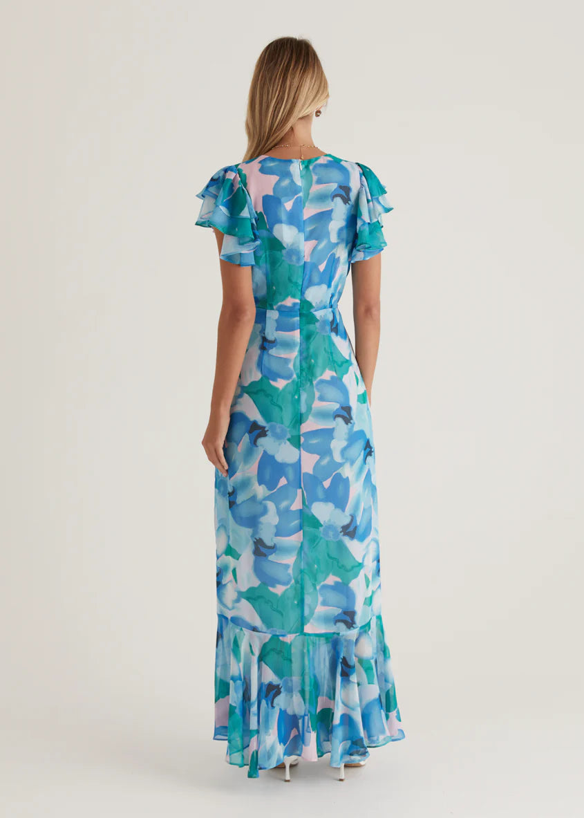 Peyton Maxi Dress - Blue Blooms