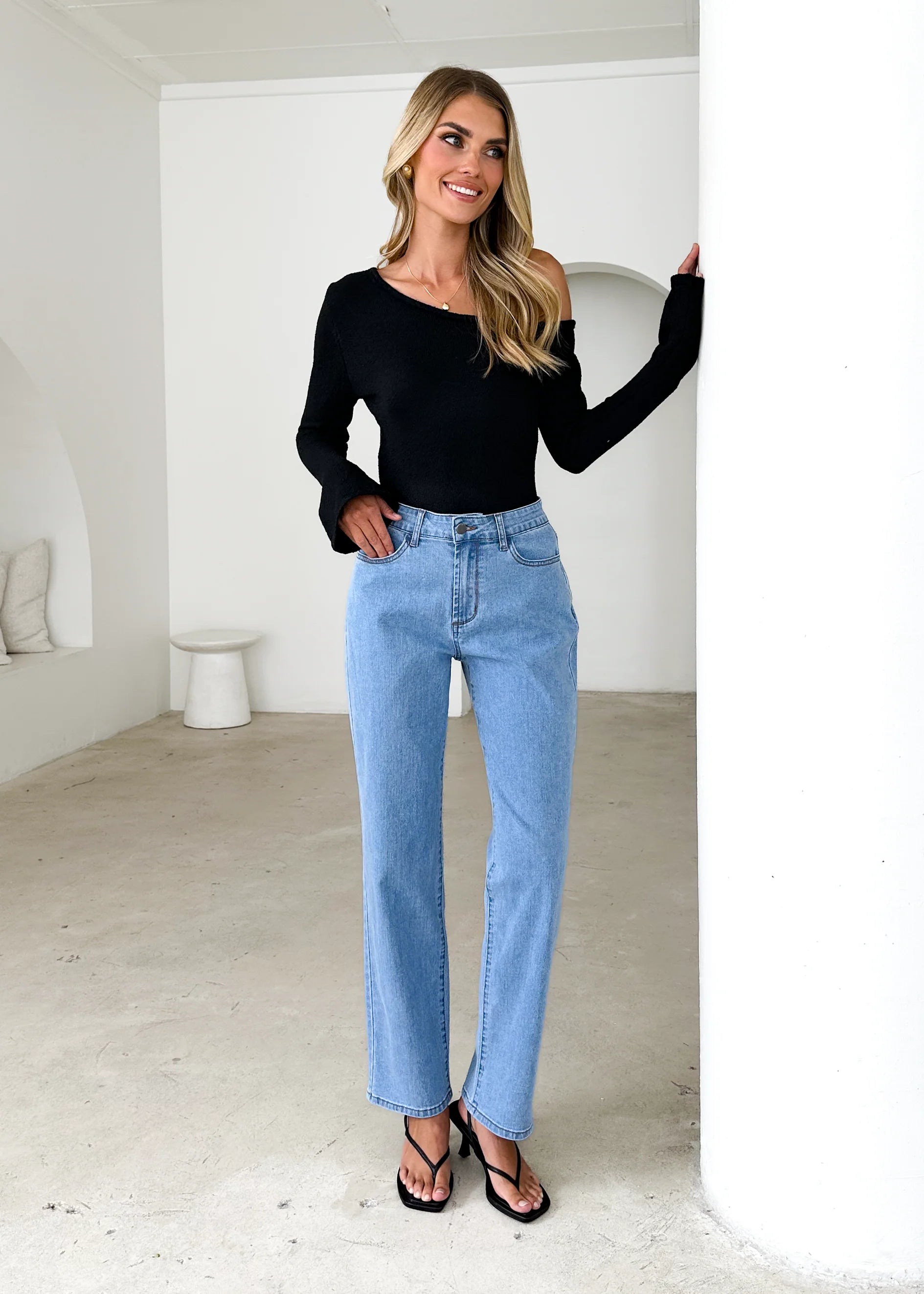 Isobel Stretch Jeans - Light Blue