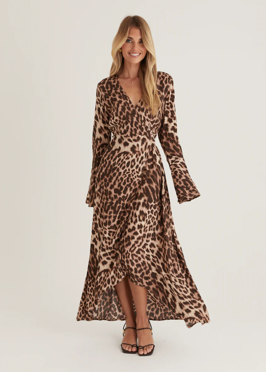 Moda Maxi Dress - Leopard
