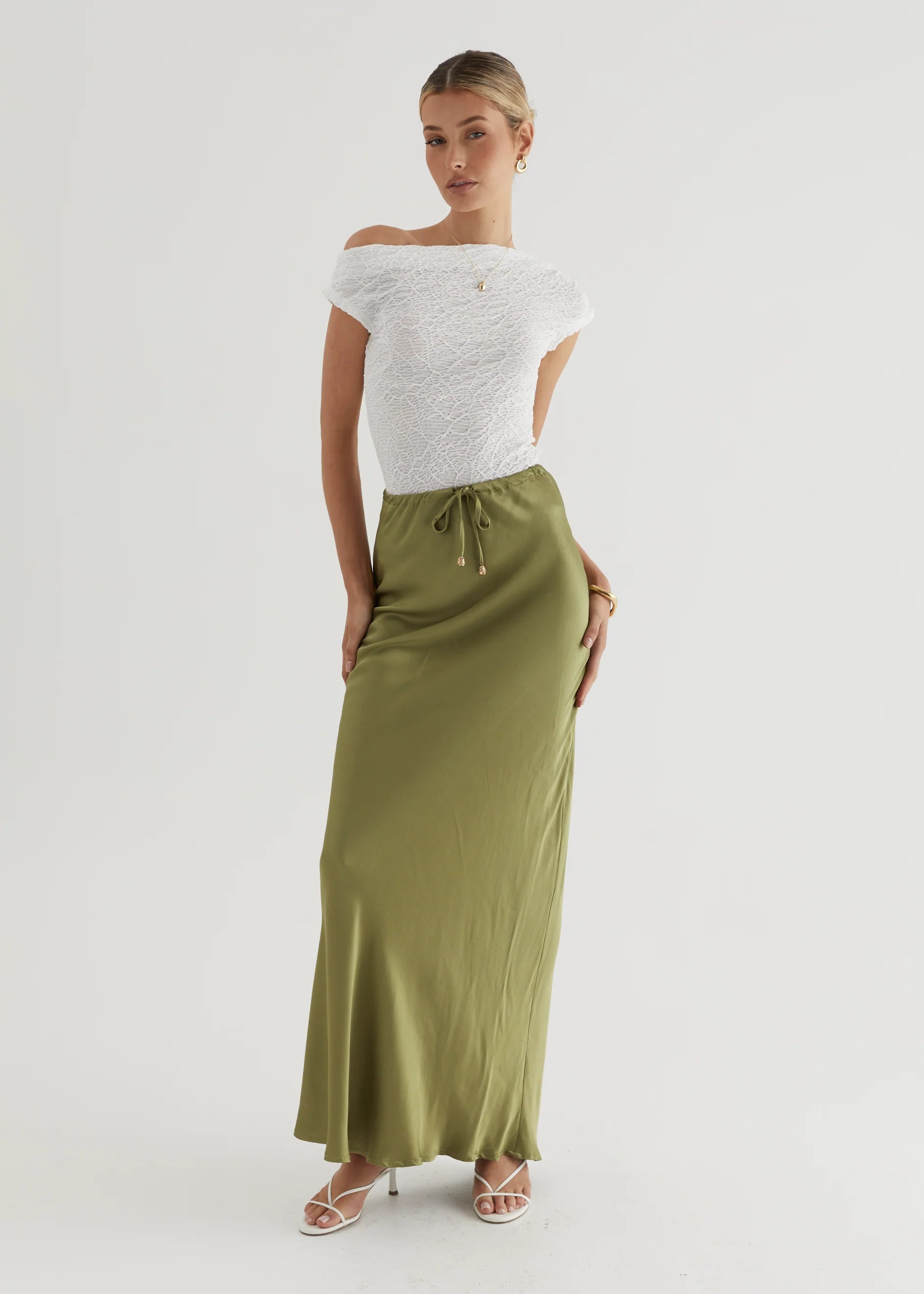 Sasha Maxi Skirt - Olive