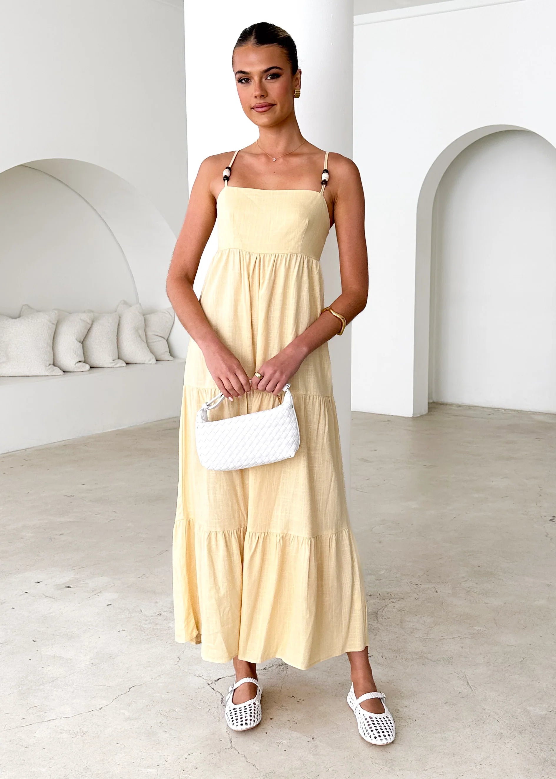 Lopez Maxi Dress - Lemon