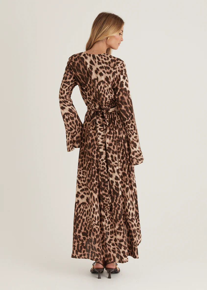 Moda Maxi Dress - Leopard