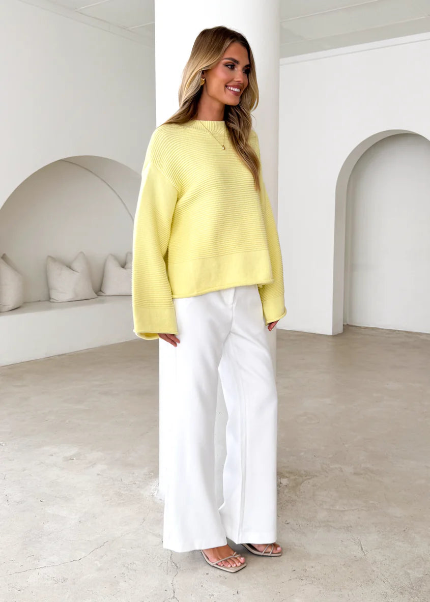 Marsielle Sweater - Lemon