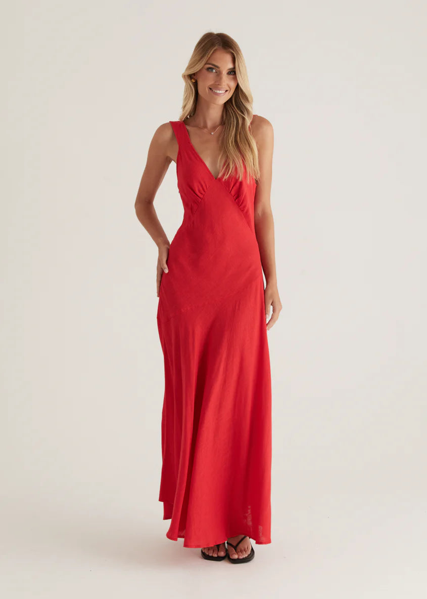 Orabelle Maxi Dress - Red
