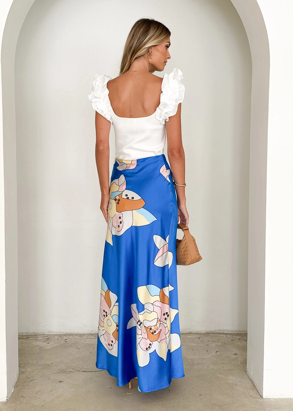Venus Maxi Skirt - Azure Astrid