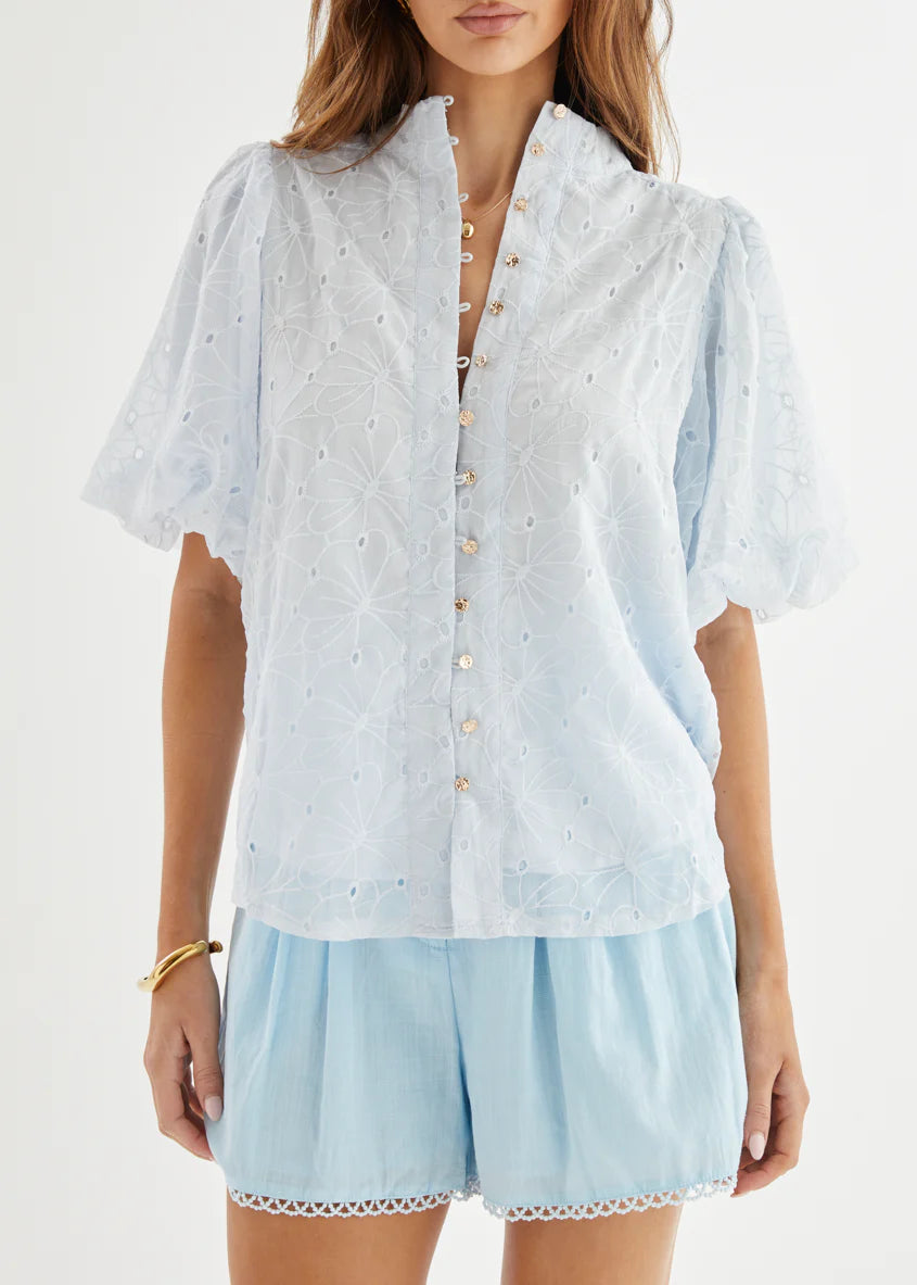 Middleton Blouse - Baby Blue