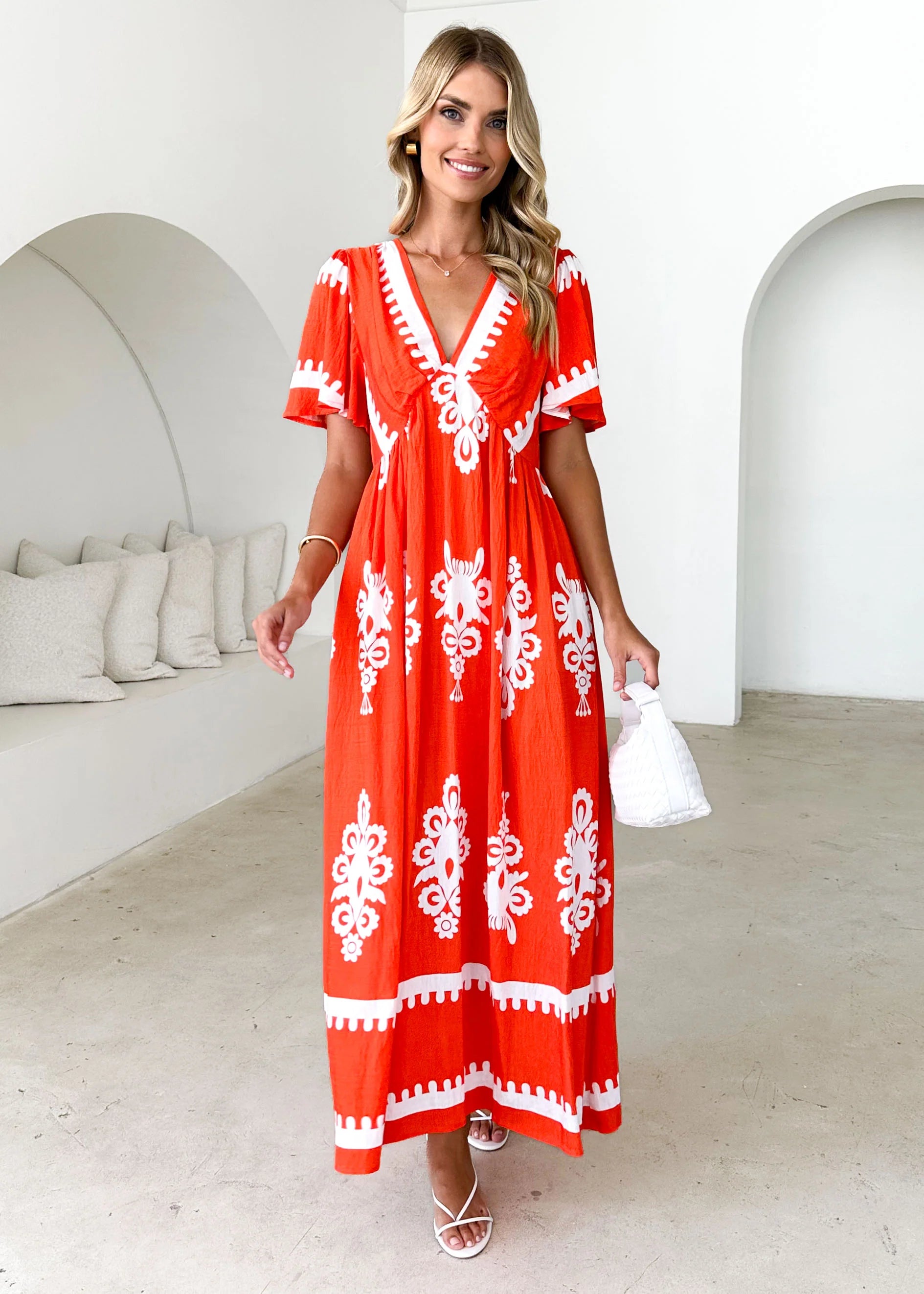 Renegade Maxi Dress - Tangerine