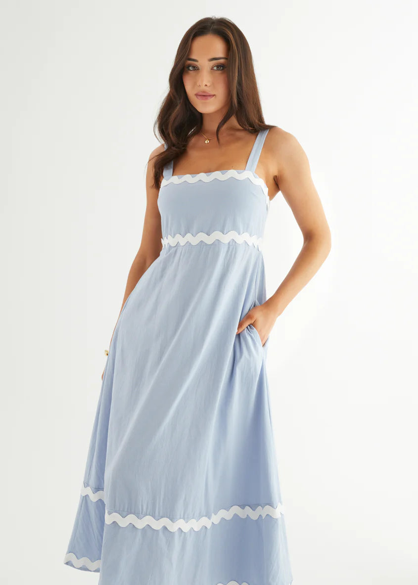 Vanya Maxi Dress - Blue