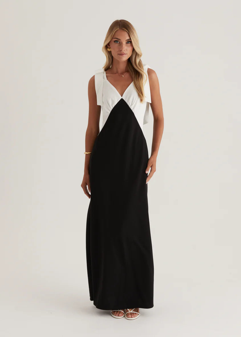Formation Maxi Dress - Black Splice