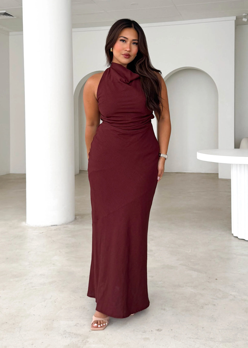 Renata Maxi Dress - Wine