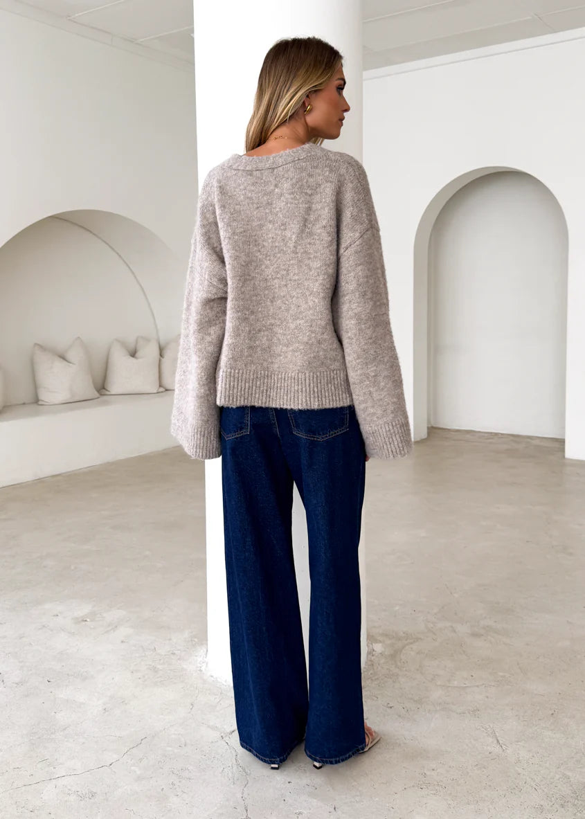 Reyna Sweater - Mushroom