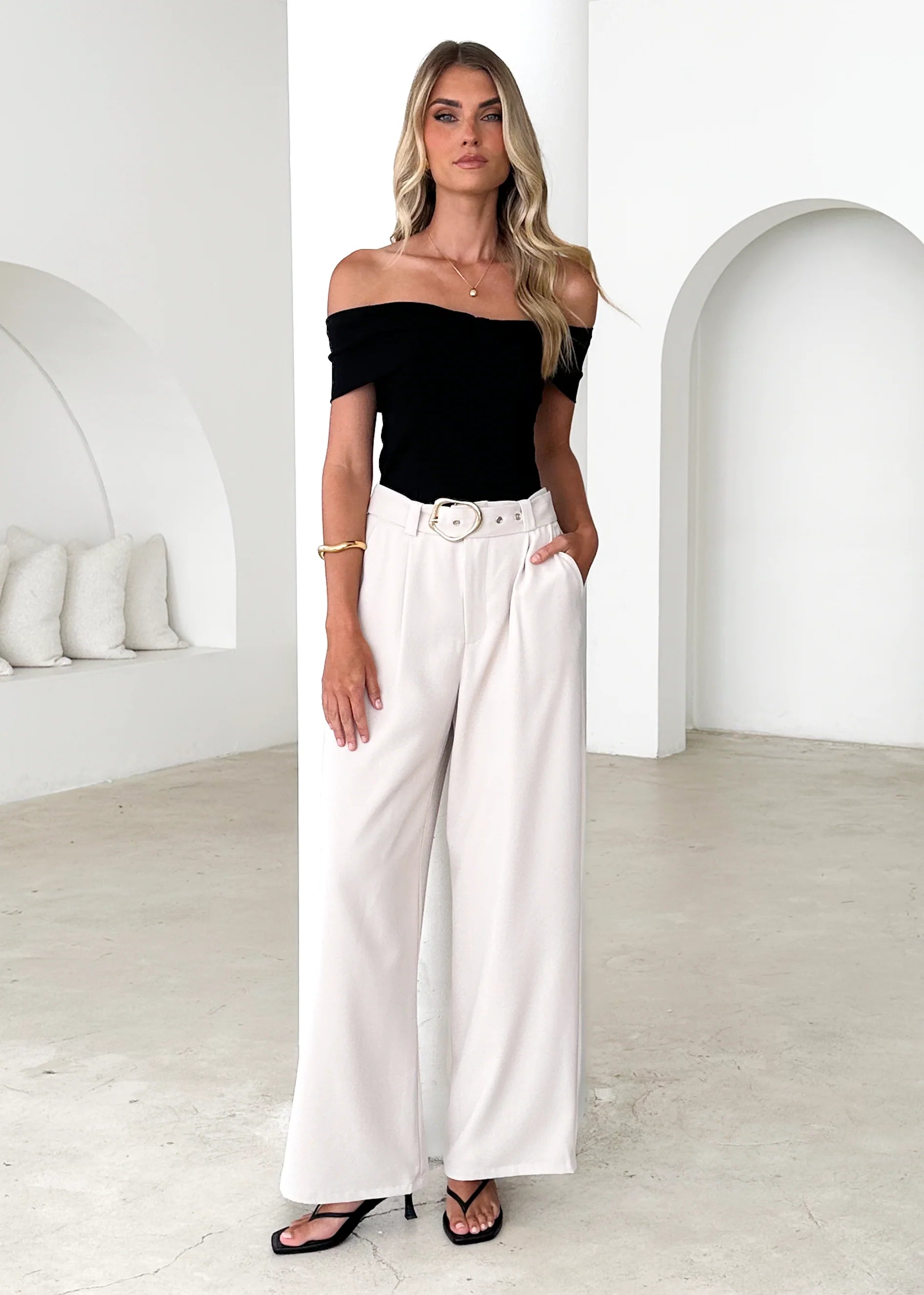 Indikah Off Shoulder Top - Black