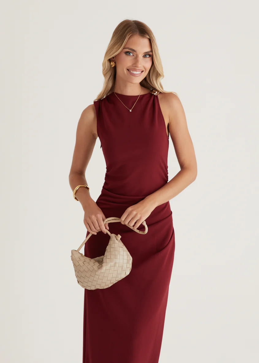 Rosita Maxi Dress - Burgundy