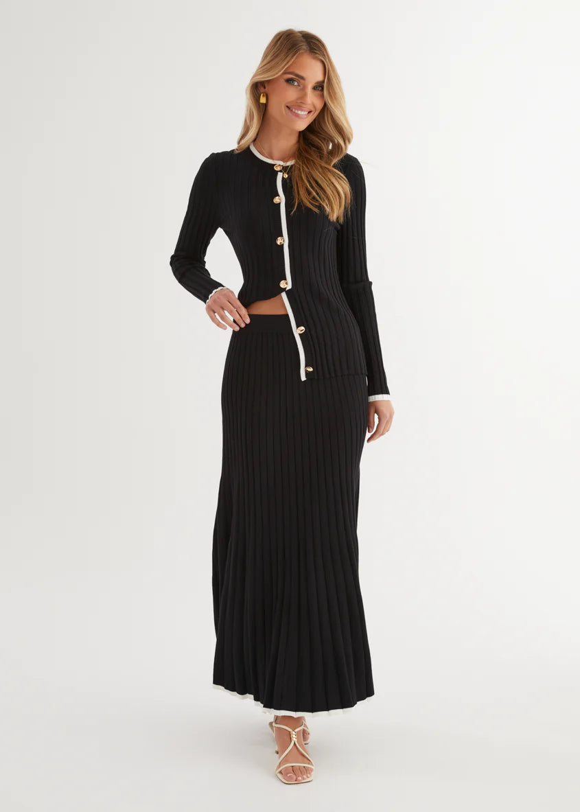 Coogee Knit Top - Black