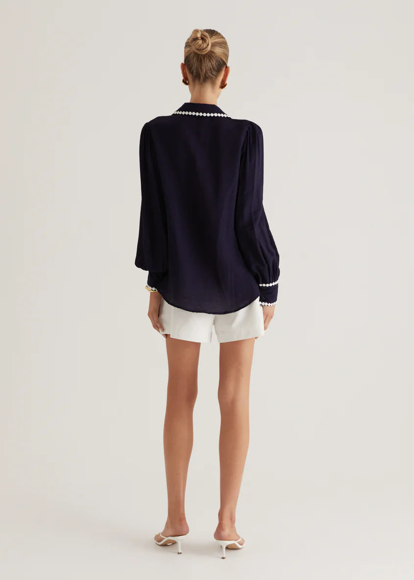 Sariyah Shirt - Navy