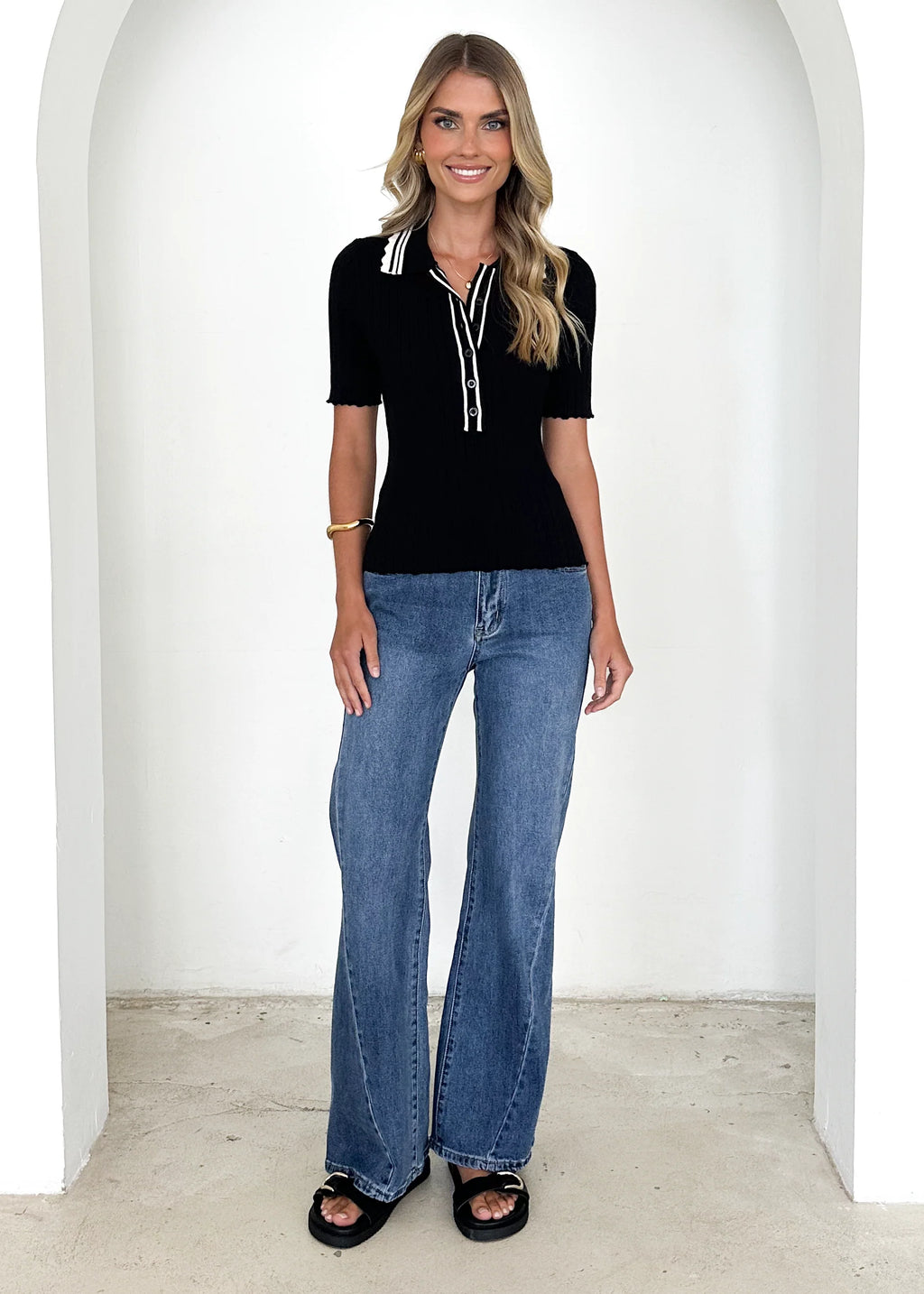 Harley Knit Top - Black