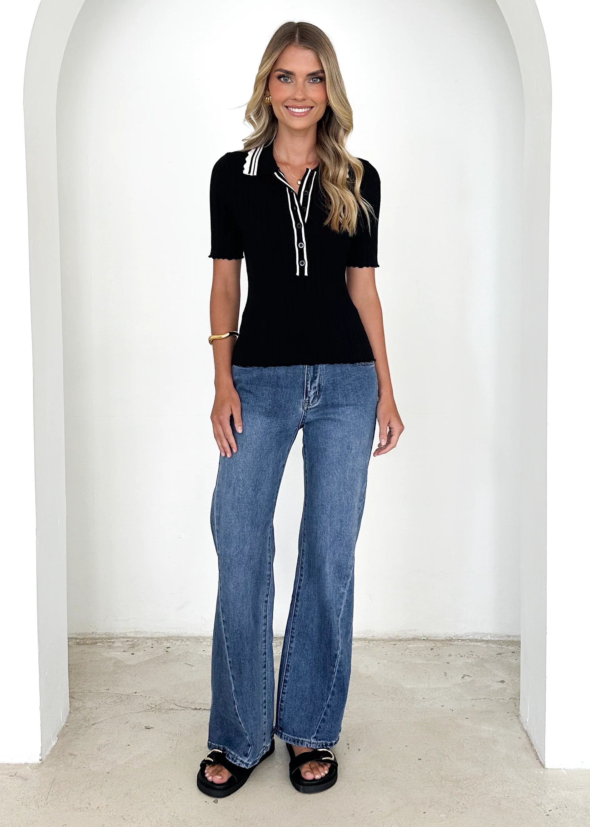 Harley Knit Top - Black