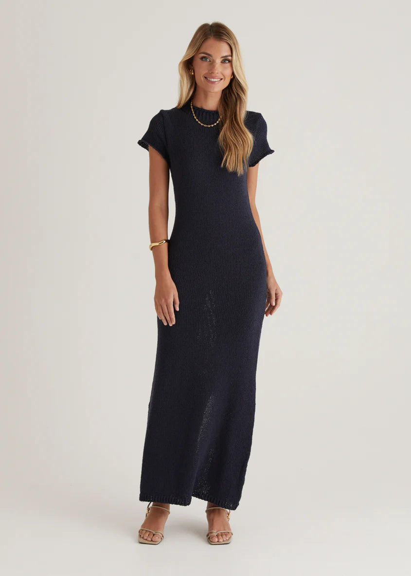Kori Knit Maxi Dress - Navy