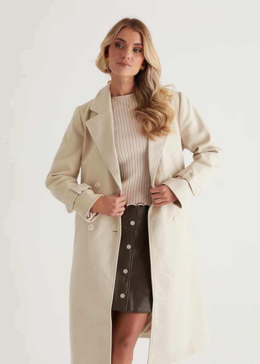 Matilda Coat - Almond
