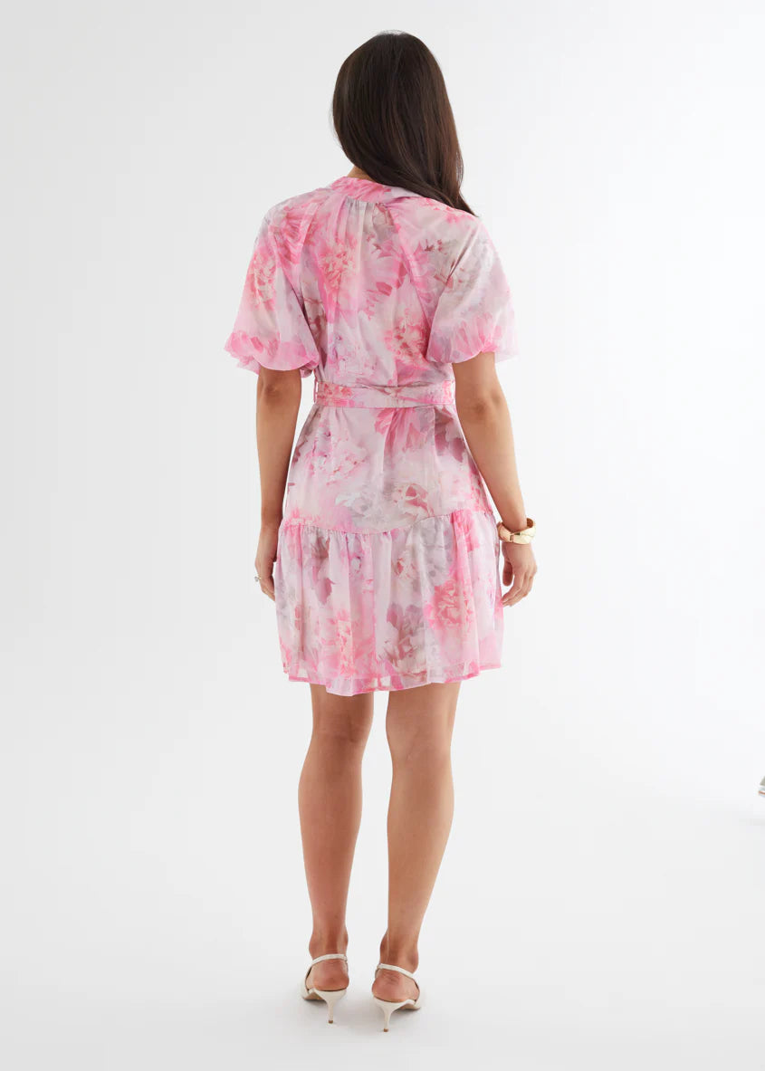 Clemence Dress - Pink Floral