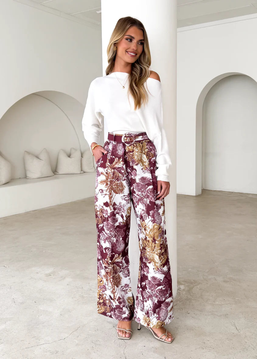 Tethroe Pants - Merlot Chateau