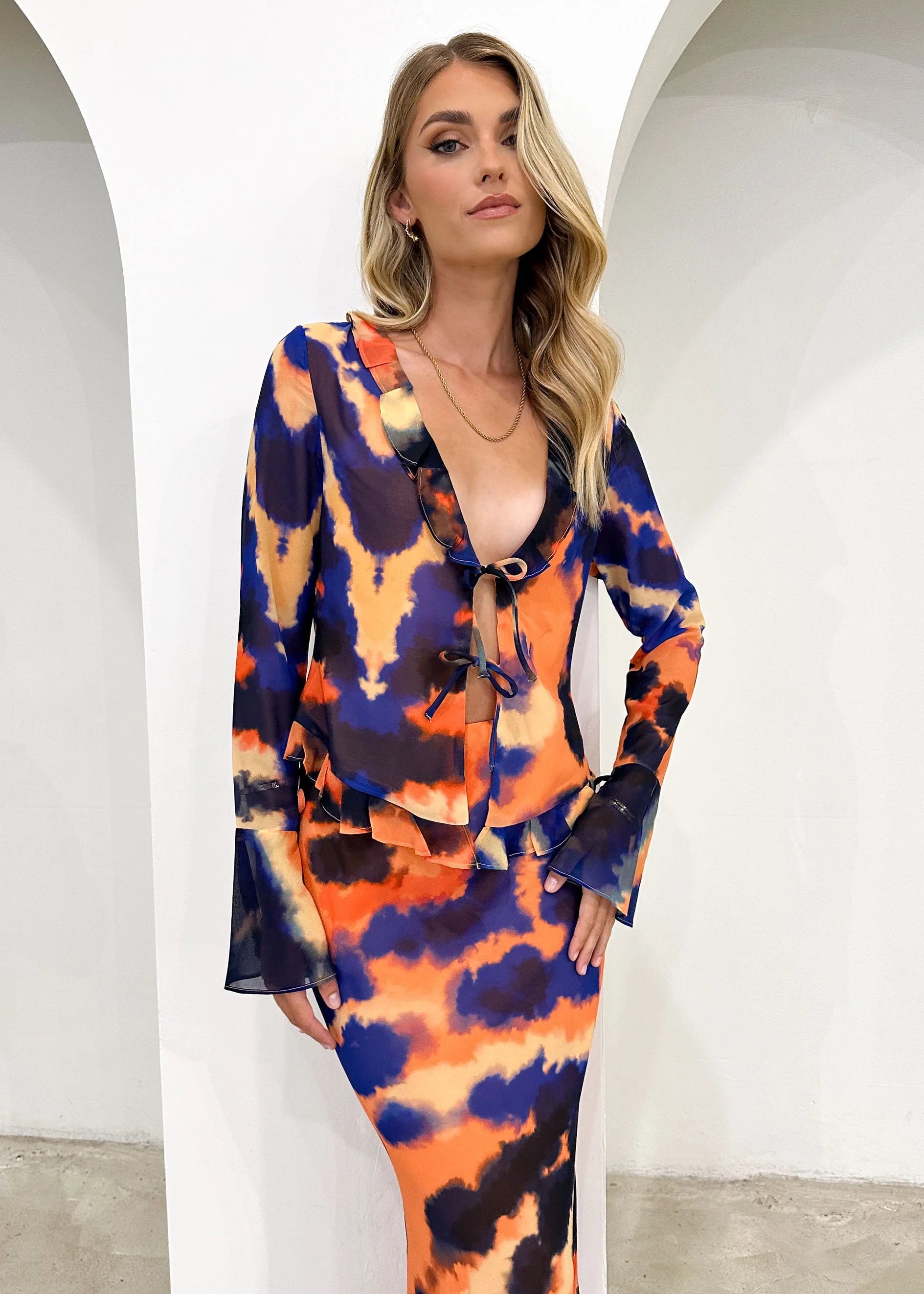 Velzy Maxi Skirt - Saber