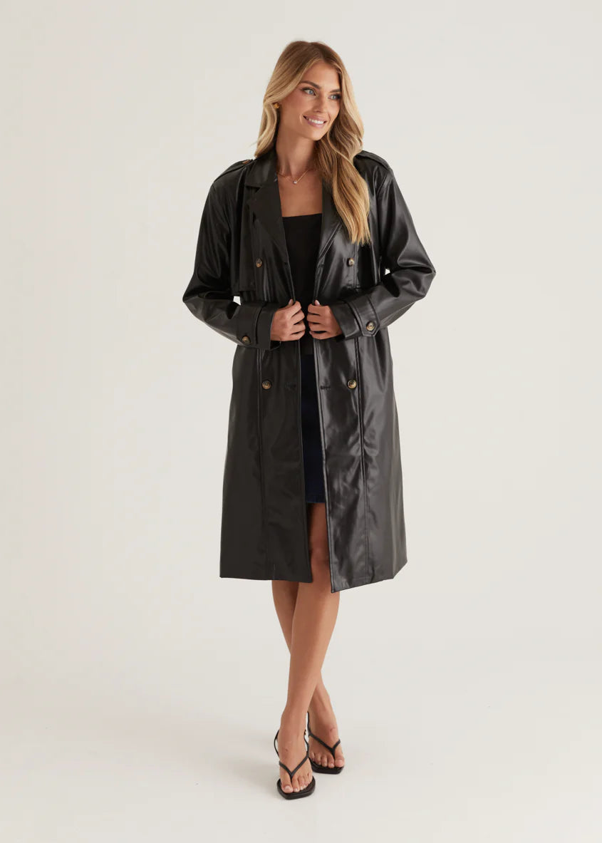Ria Pu Trench - Black