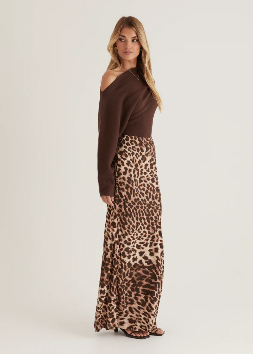 Savanna Maxi Skirt - Leopard