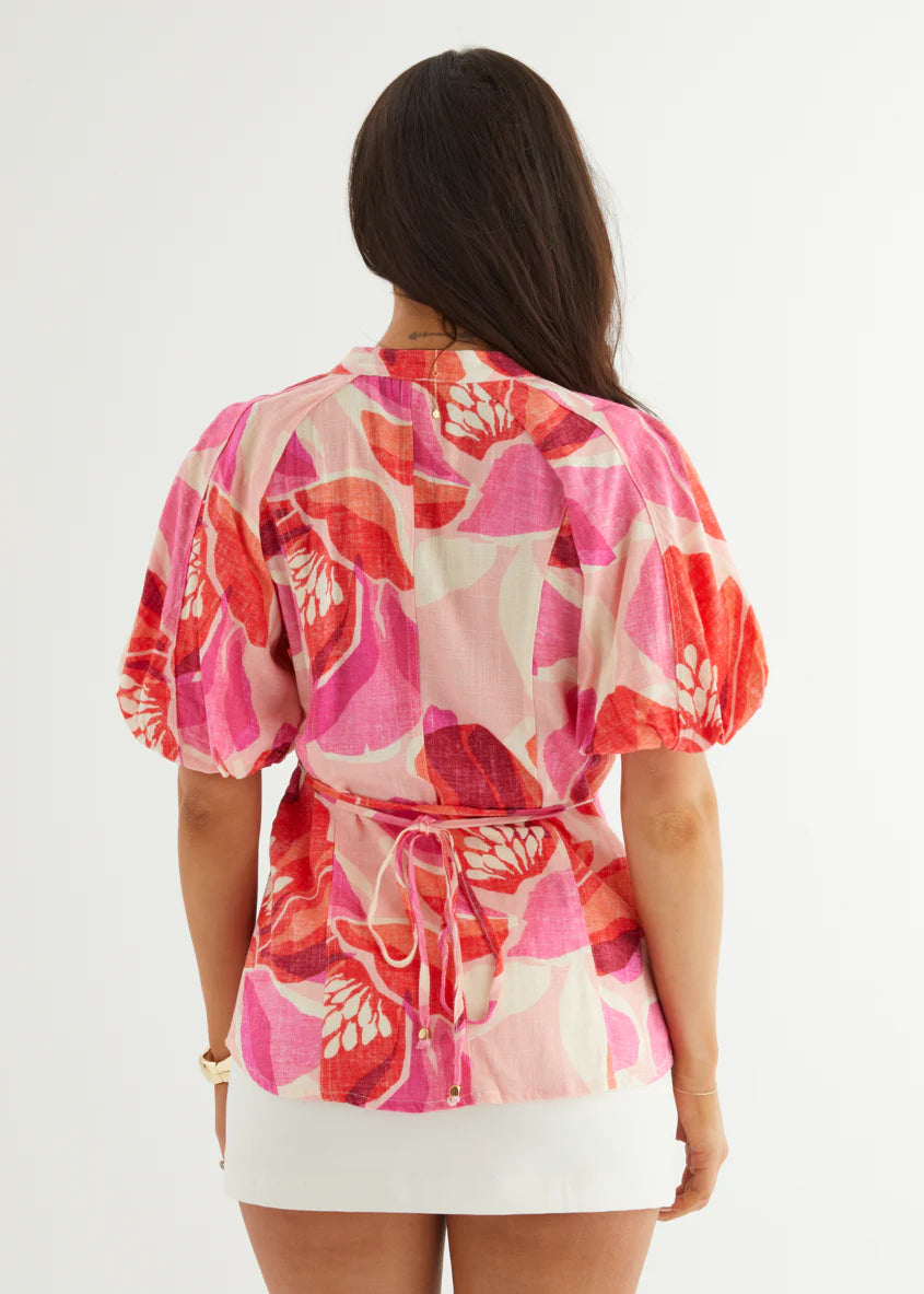 Valerie Blouse - Pink Rosalie