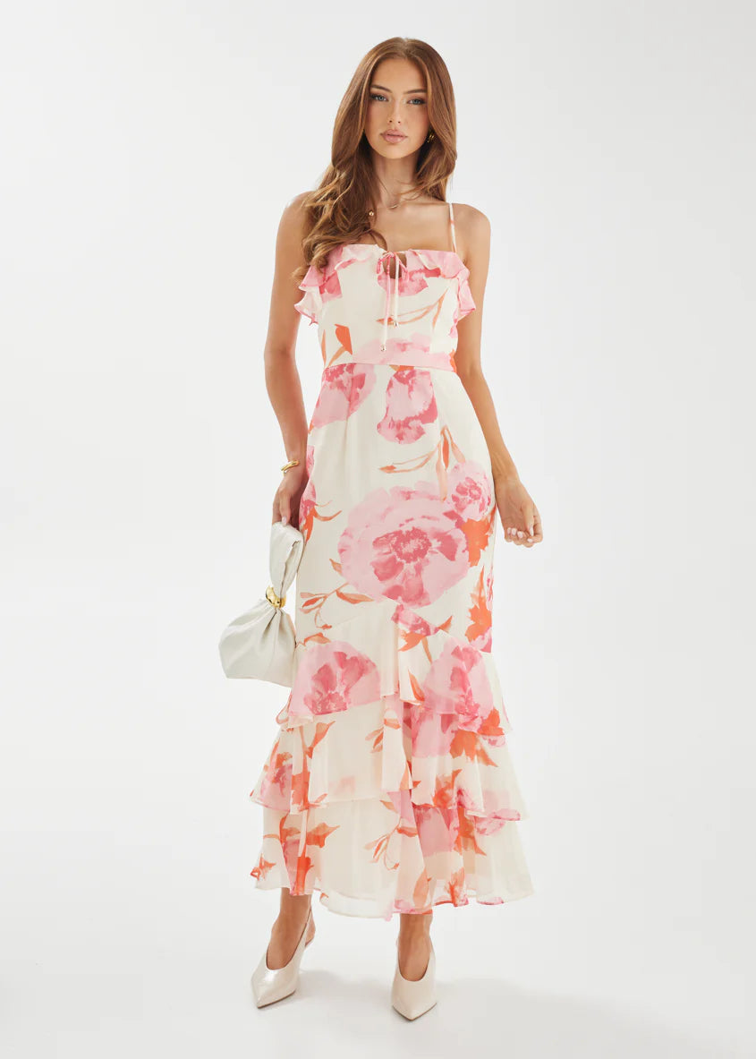 Renn Maxi Dress - Pink Bloom