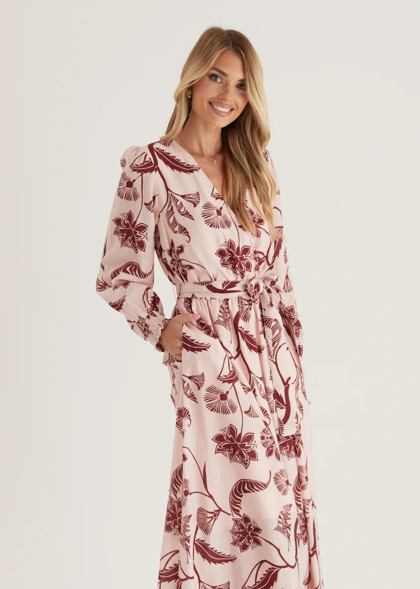 Runaway Maxi Dress - Blush Floral