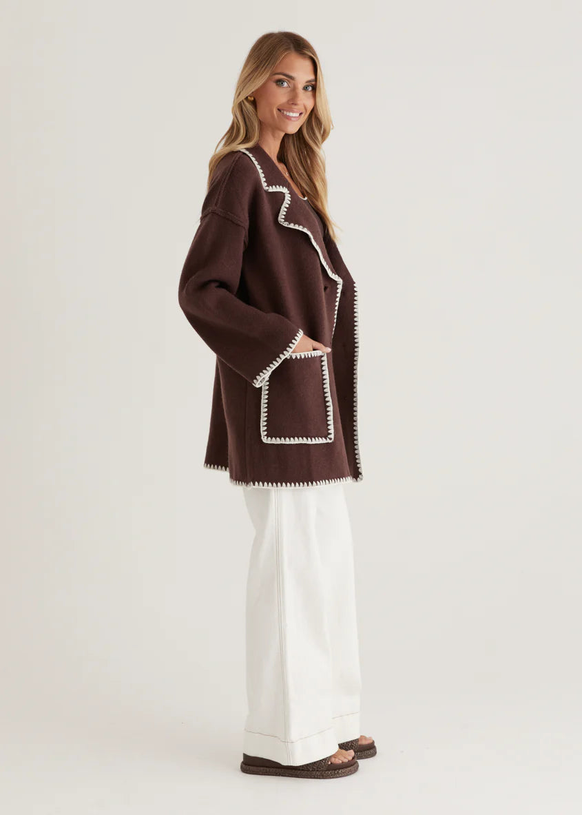 Harlo Cardigan - Espresso