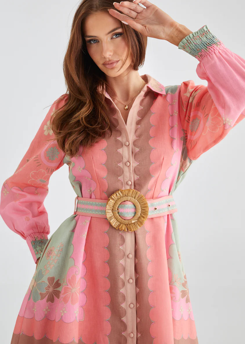 Sacramento Dress - Melon Floral