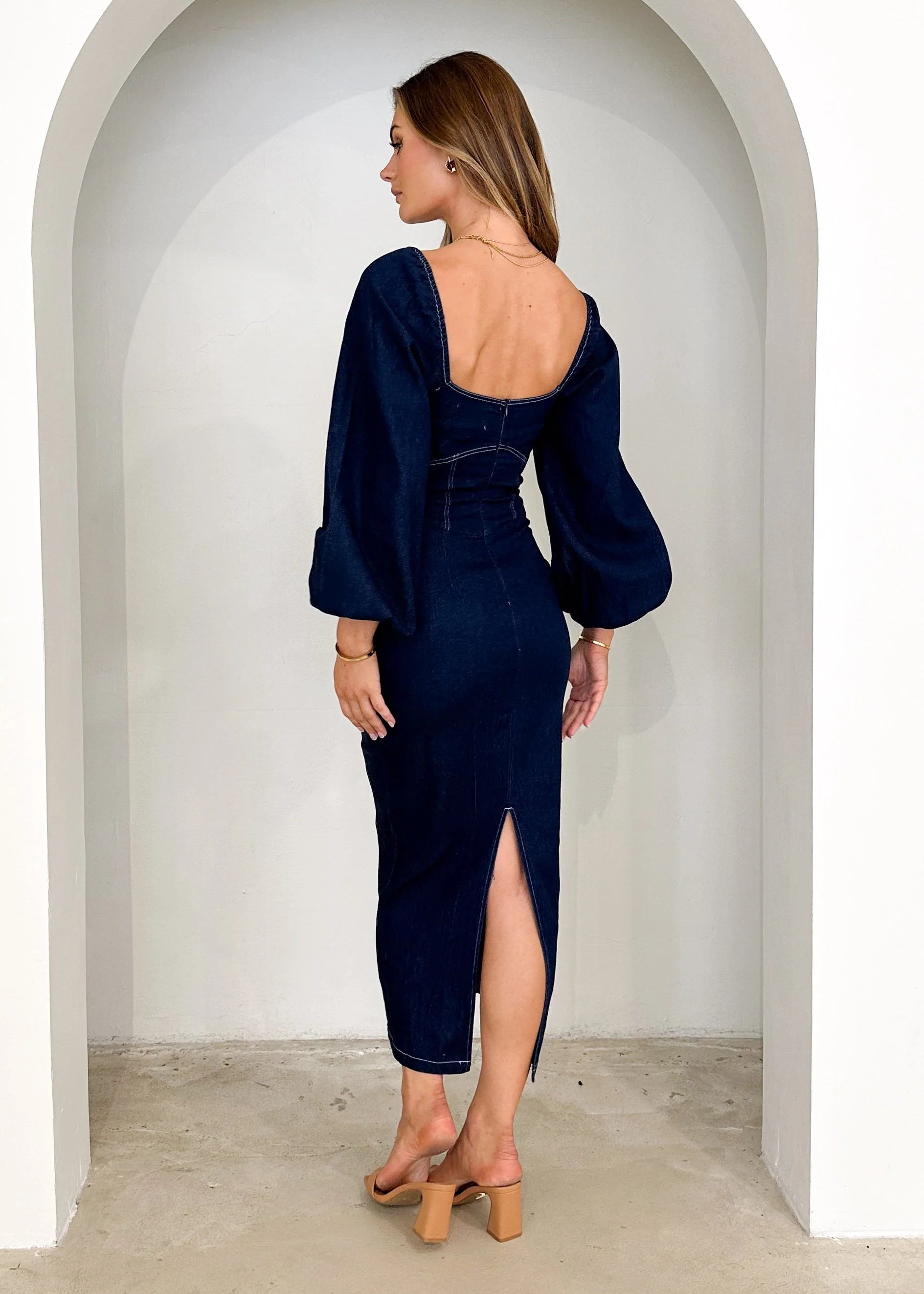Gomez Denim Maxi Dress - Indigo