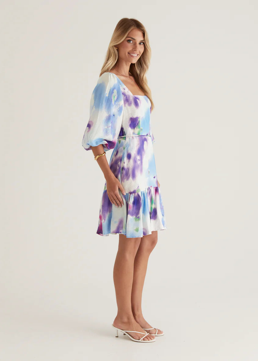 Namisha Dress - Violet Watercolour