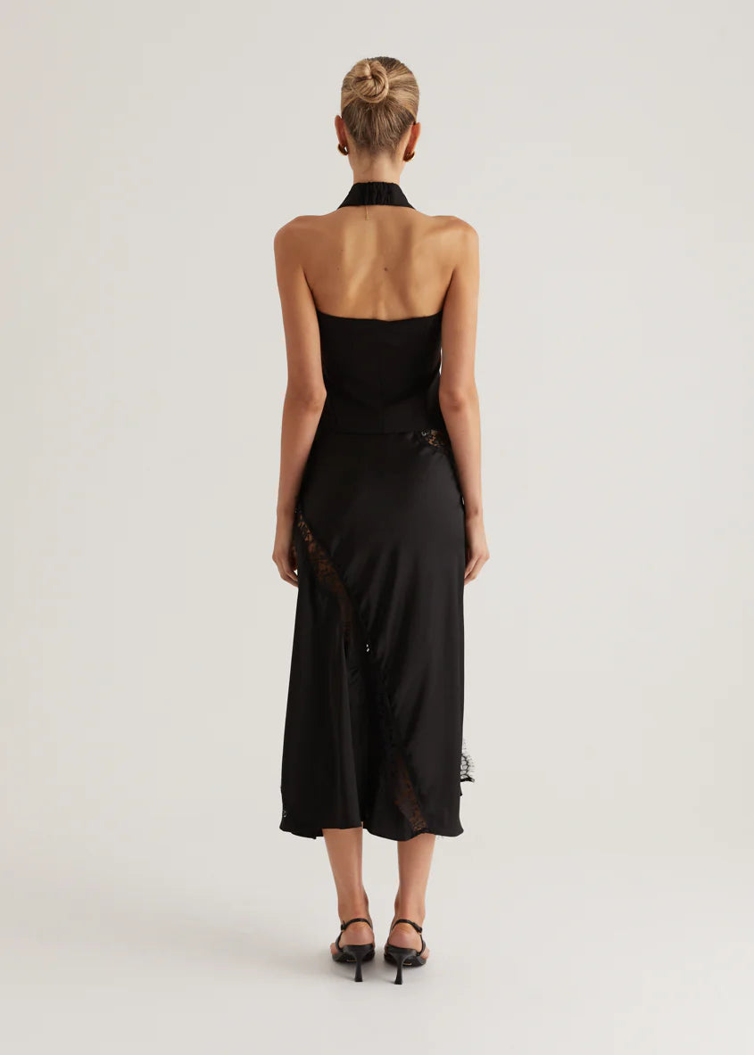 Selena Midi Skirt - Black