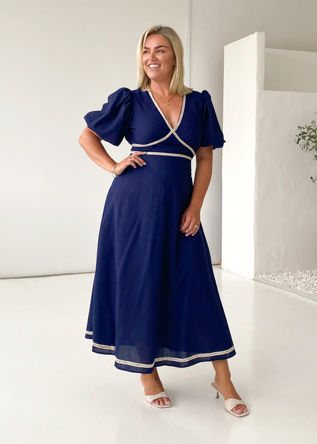 Ellodie Maxi Dress - Navy