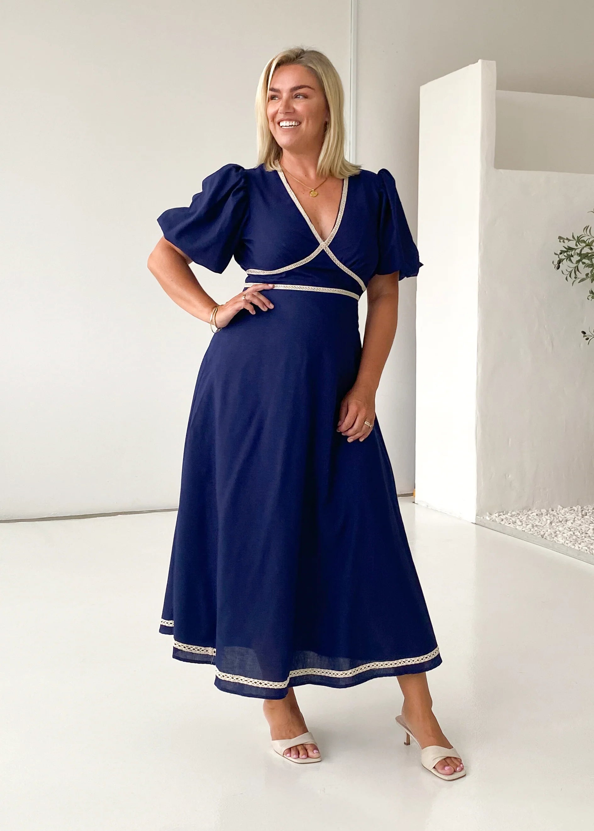 Ellodie Maxi Dress - Navy