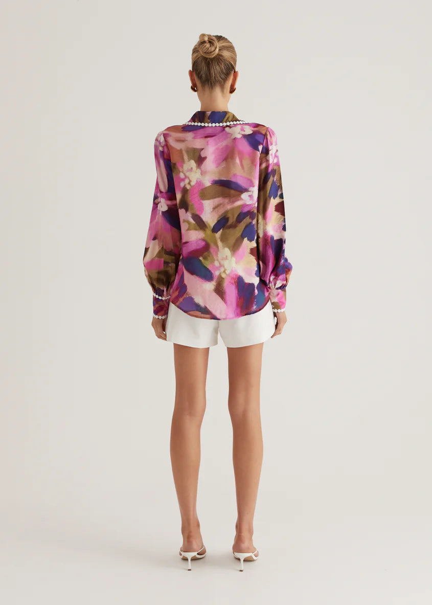 Sariyah Shirt - Orchid Floral