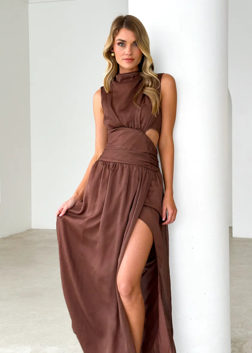Everett Maxi Dress - Chocolate