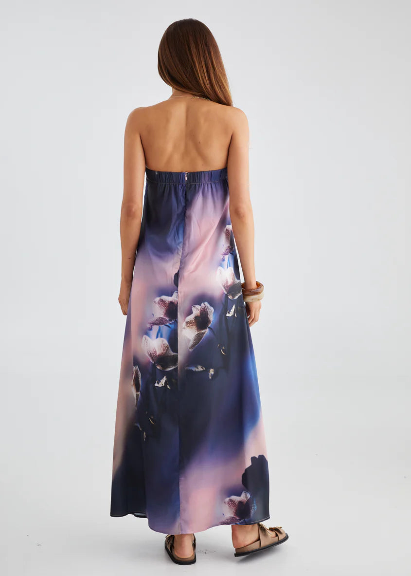 Claudia Strapless Maxi Dress - Orchid